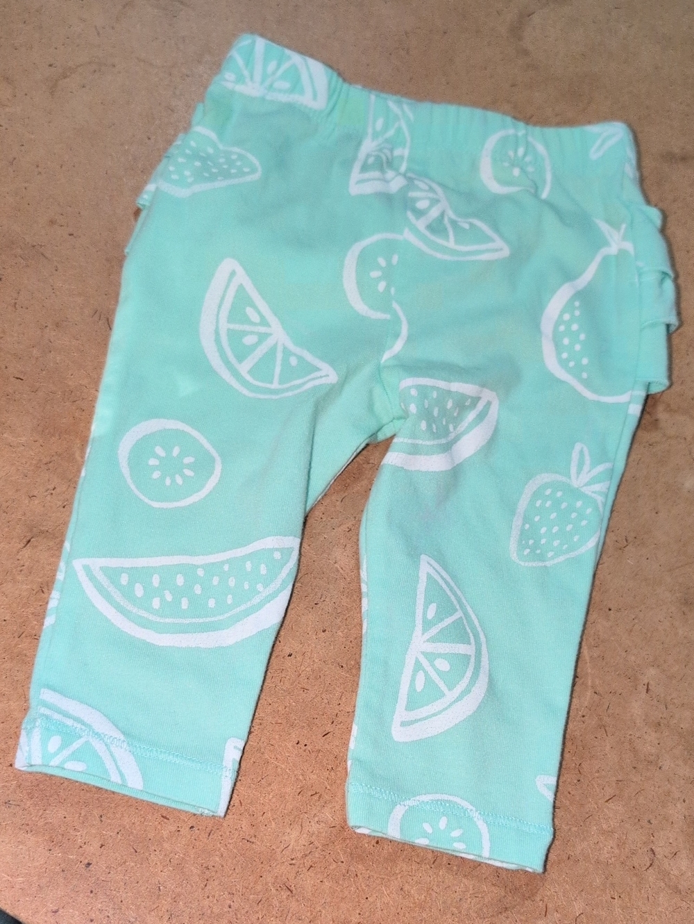 ❤️‍🔥10/$10❤️‍🔥 GUC Baby Girls Cat & Jack Fruit Ruffle Pants Size 6-9M